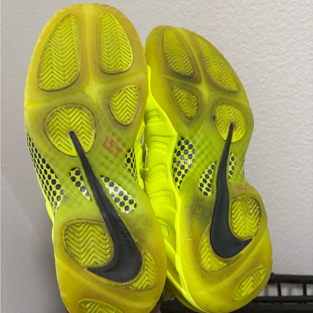 Nike Bright Yellow Foamposite Sneakers - Picture 8 of 9